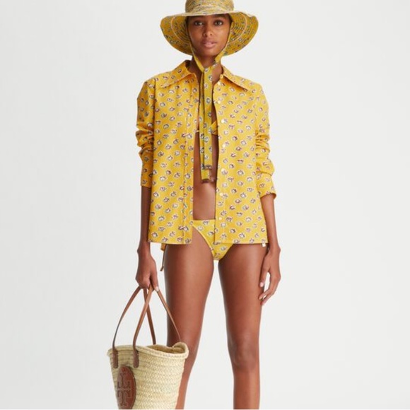 Tory Burch Garden Rose Poplin Shirt - Picture 12 of 16